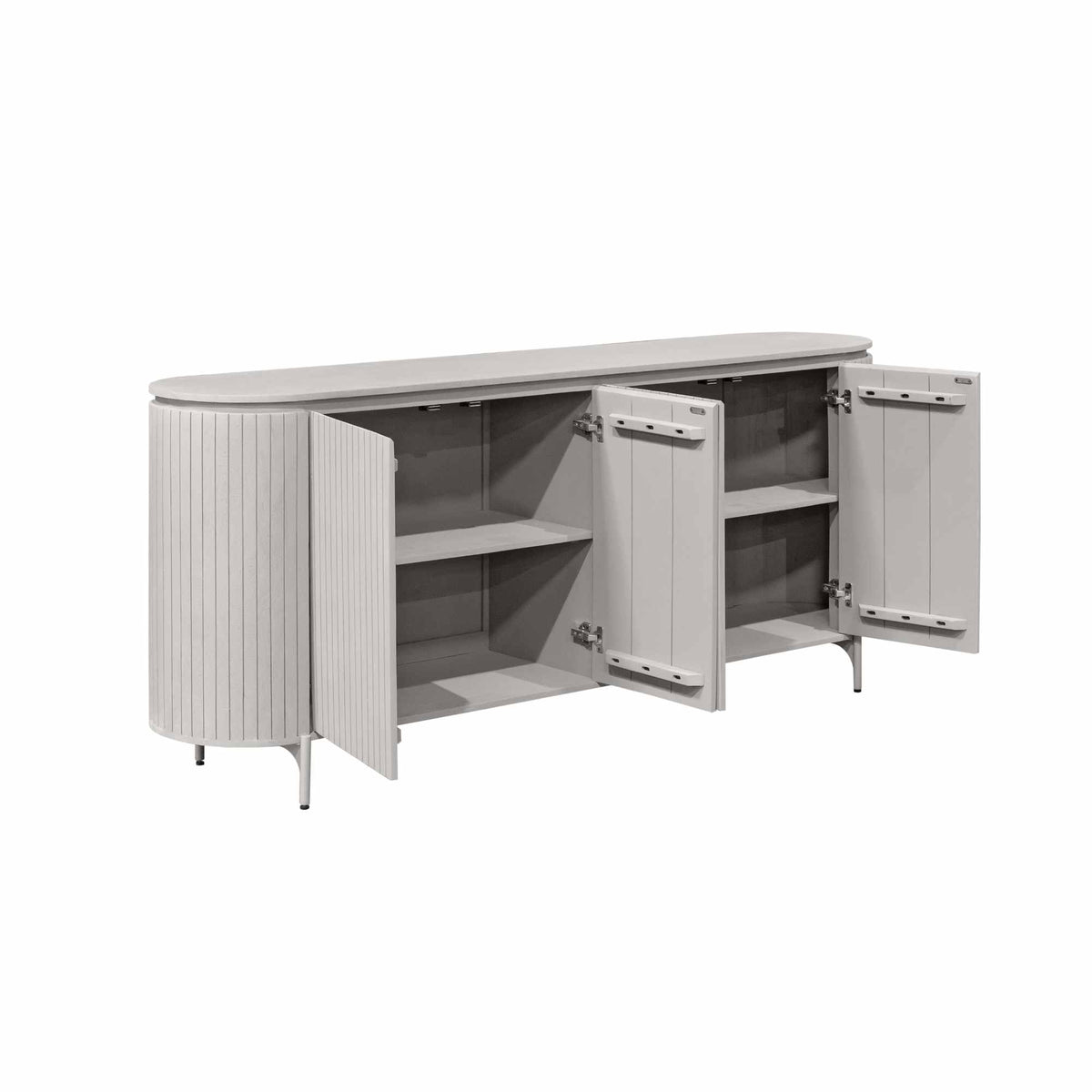 Sideboard Solana Taupe Mangoholz in 2 Größen
