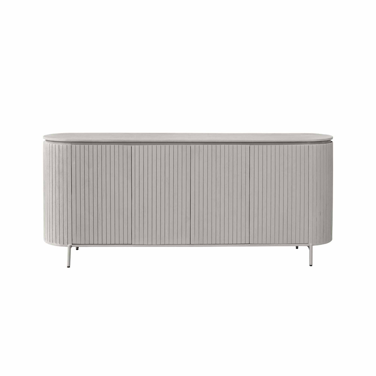 Sideboard Solana Taupe Mangoholz in 2 Größen
