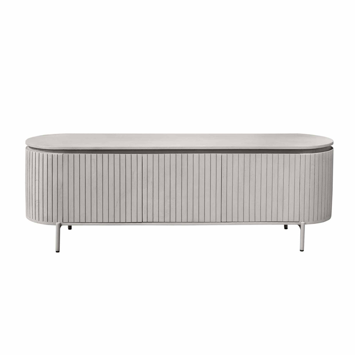 TV-Lowboard Solana Taupe Mangoholz in 2 Größen