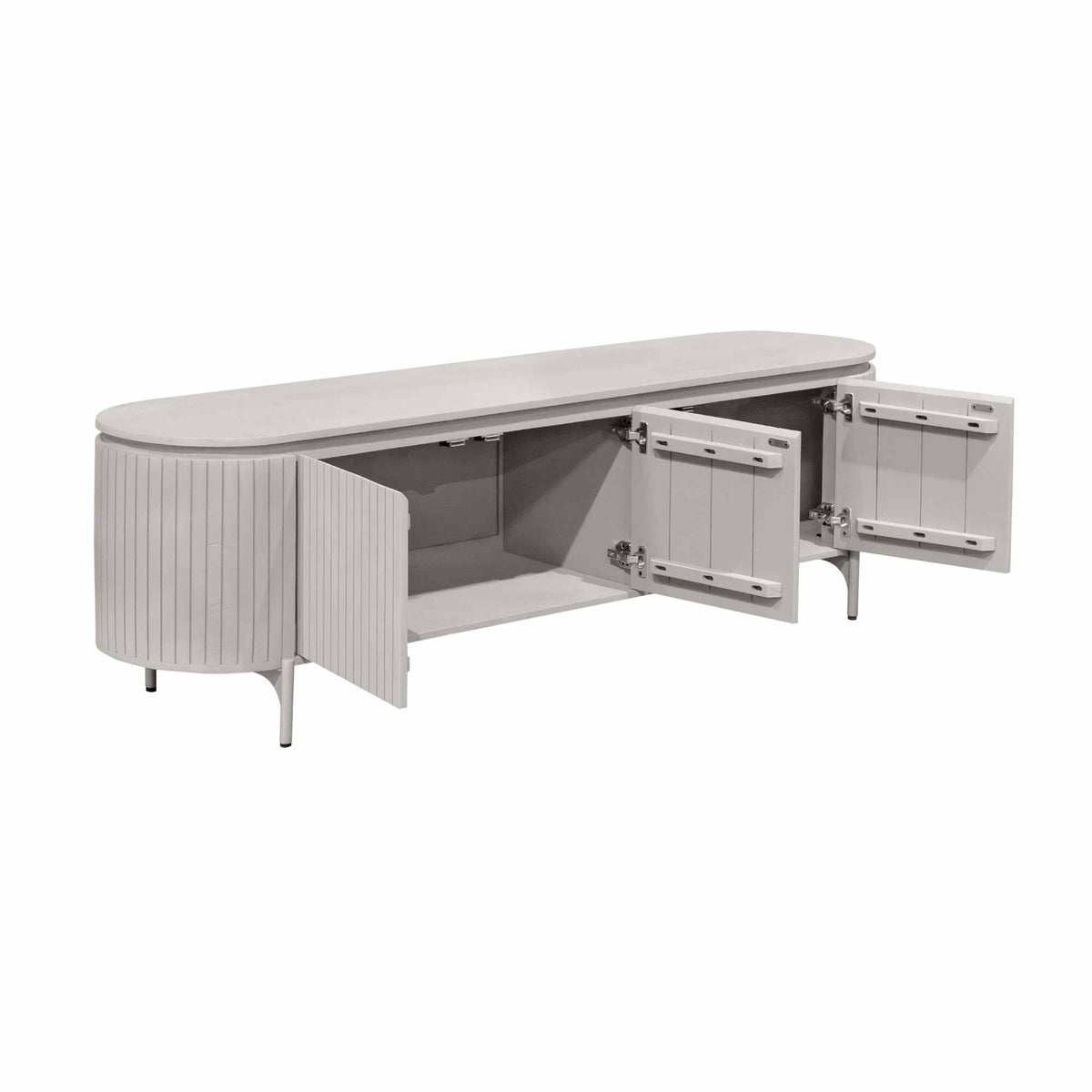TV-Lowboard Solana Taupe Mangoholz in 2 Größen