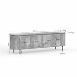 TV-Lowboard Solana Taupe Mangoholz in 2 Größen