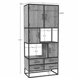 Regal Dakota Natur Mangoholz 90 cm