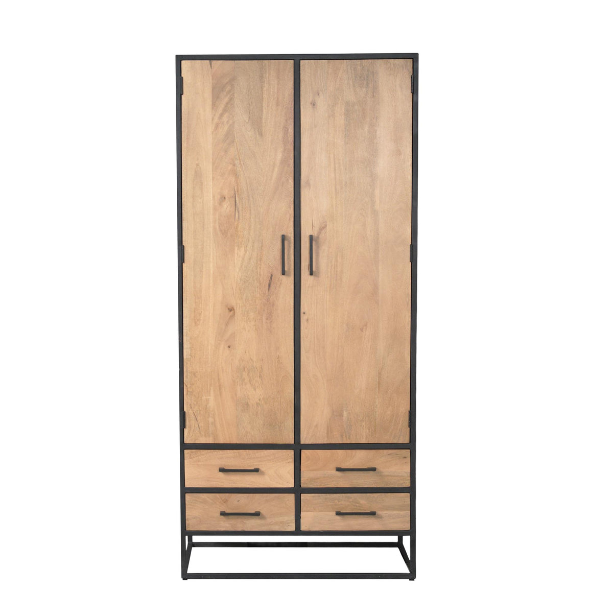 Kabinettschrank Dakota Natur Mangoholz in 2 Größen