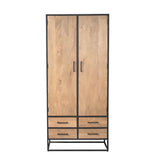 Kabinettschrank Dakota Natur Mangoholz in 2 Größen