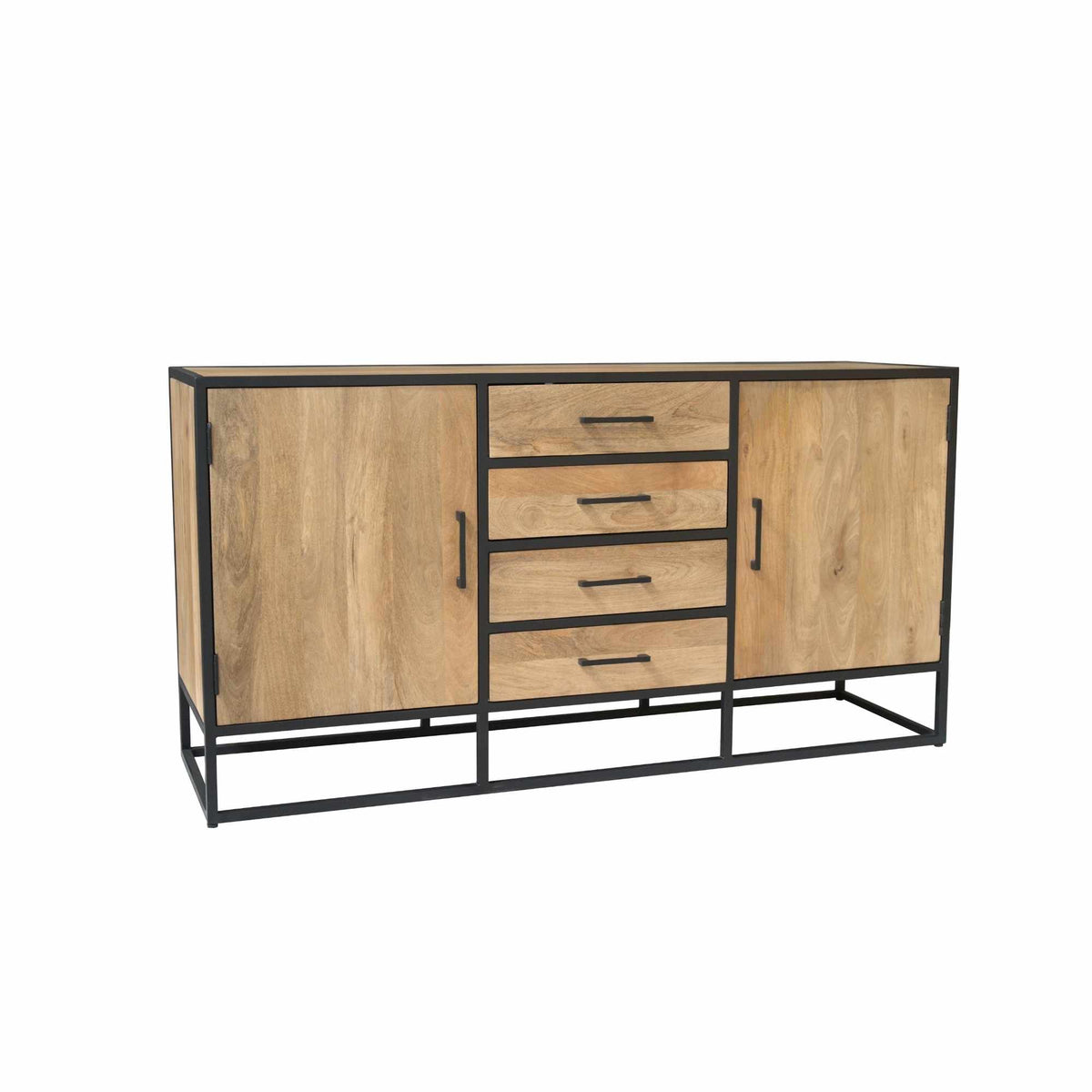 Sideboard Dakota Natur Mangoholz in 2 Größen