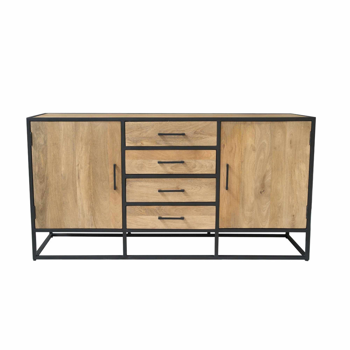 Sideboard Dakota Natur Mangoholz in 2 Größen