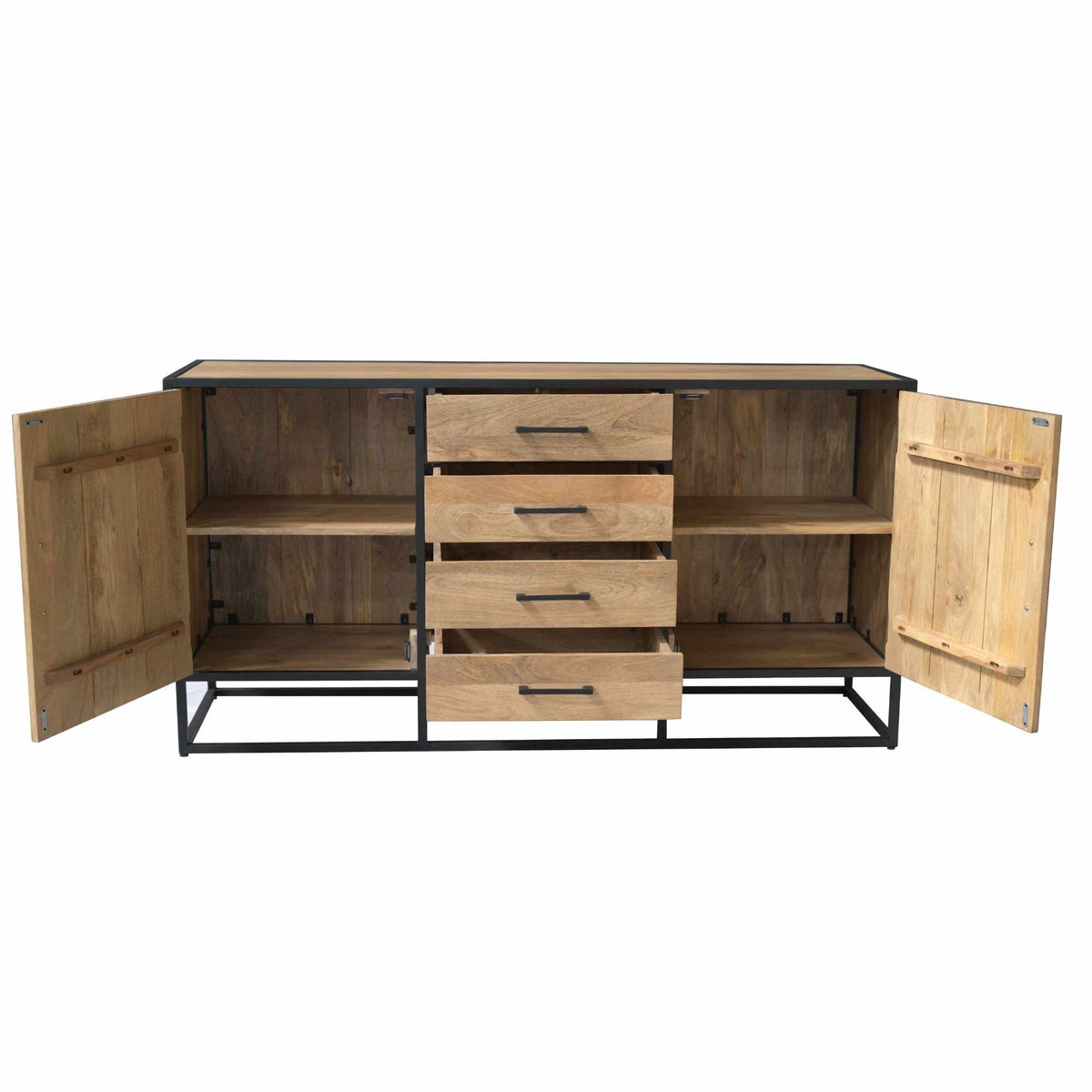 Sideboard Dakota Natur Mangoholz in 2 Größen