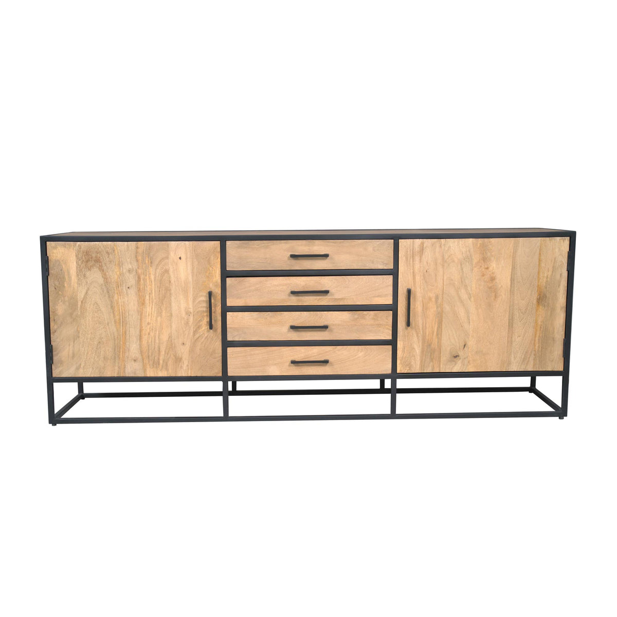 Sideboard Dakota Natur Mangoholz in 2 Größen