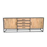 Sideboard Dakota Natur Mangoholz in 2 Größen