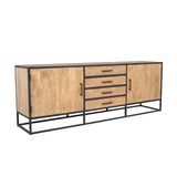 Sideboard Dakota Natur Mangoholz in 2 Größen