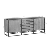 Sideboard Dakota Natur Mangoholz in 2 Größen