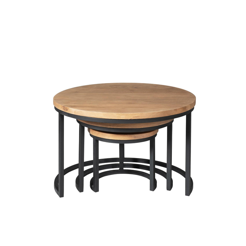 Couchtisch-Set Dakota Natur Mangoholz in 2 Größen