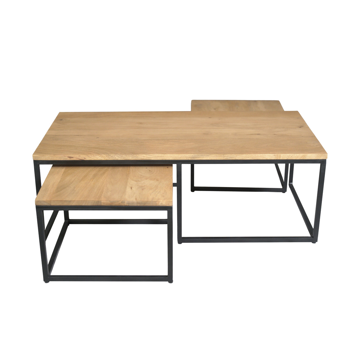 Couchtisch-Set Dakota Natur Mangoholz in 2 Größen