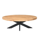Couchtisch oval Dakota Natur Mangoholz 130 cm