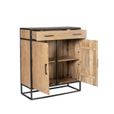 Kabinettschrank Dakota Natur Mangoholz in 2 Größen