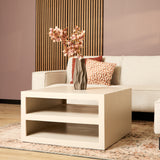 Couchtisch quadratisch Brussel Sand Mangoholz 80 cm