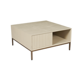 Couchtisch quadratisch Madison Sand Mangoholz 80 cm