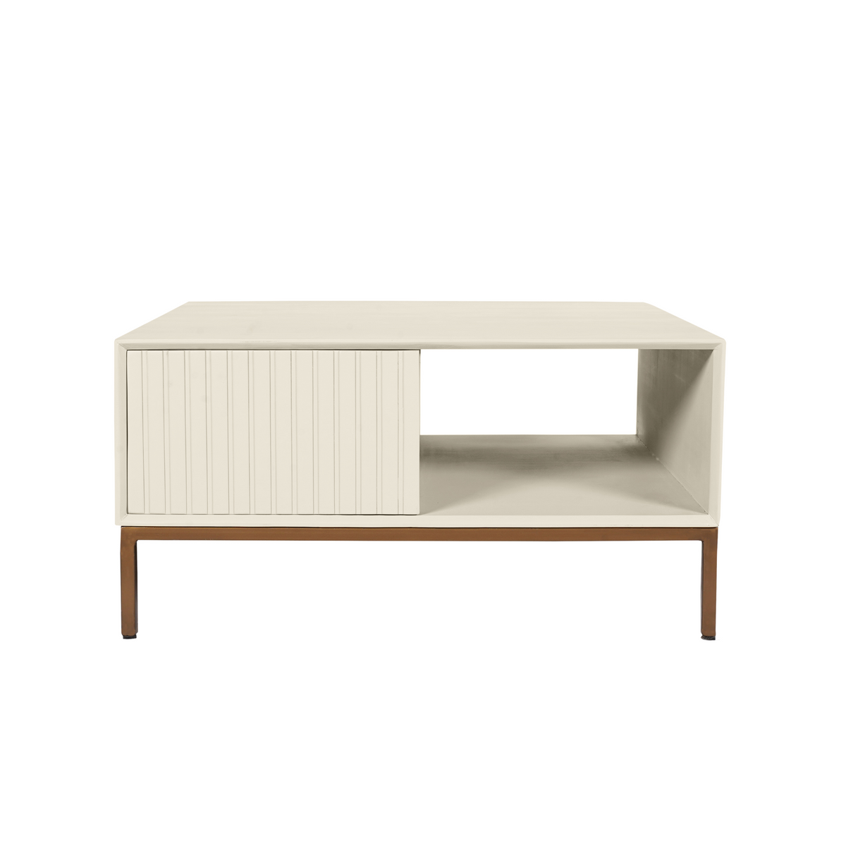 Couchtisch quadratisch Madison Sand Mangoholz 80 cm