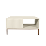 Couchtisch quadratisch Madison Sand Mangoholz 80 cm