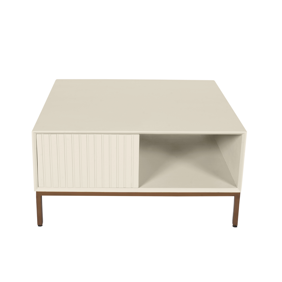 Couchtisch quadratisch Madison Sand Mangoholz 80 cm