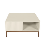Couchtisch quadratisch Madison Sand Mangoholz 80 cm