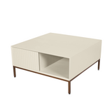 Couchtisch quadratisch Madison Sand Mangoholz 80 cm
