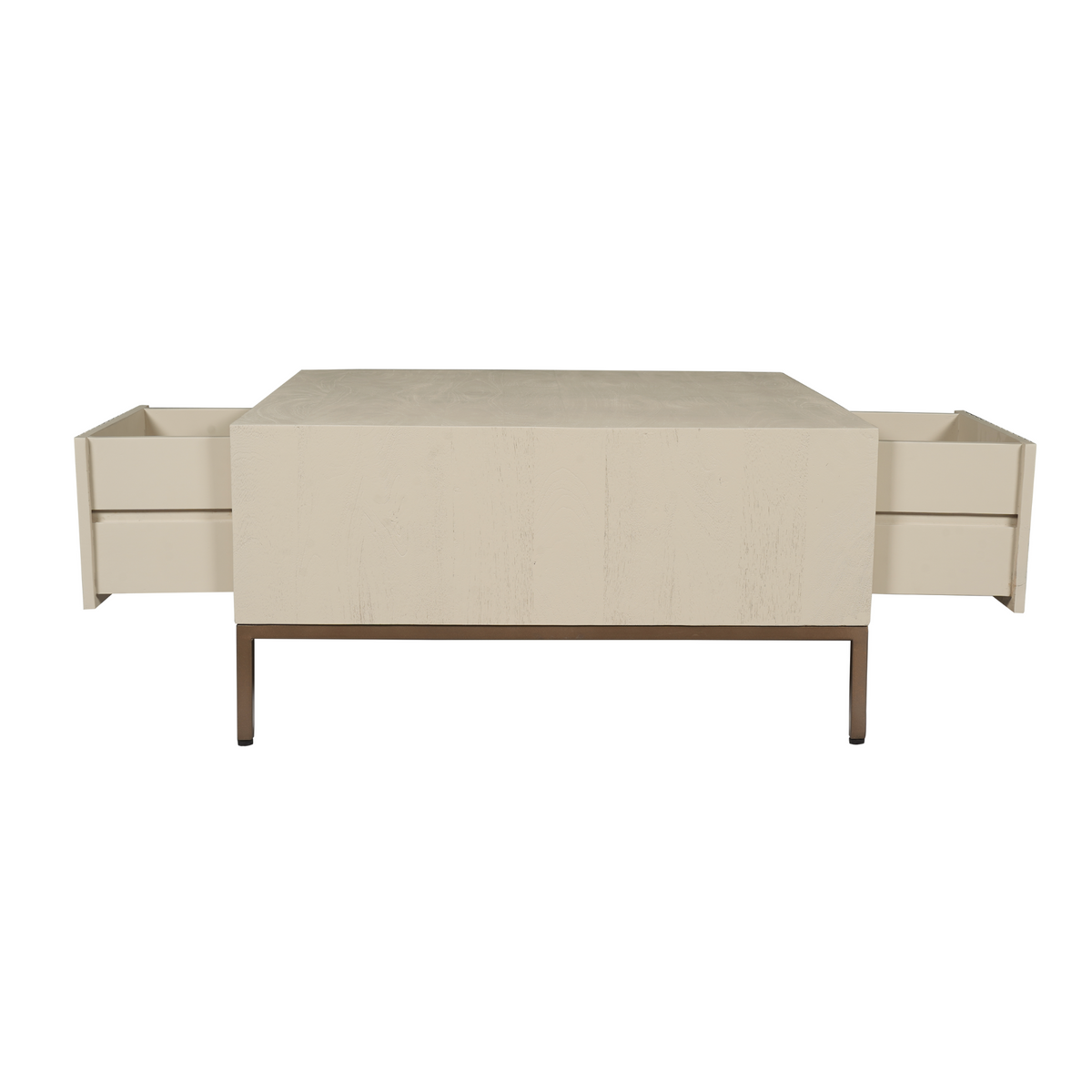Couchtisch quadratisch Madison Sand Mangoholz 80 cm