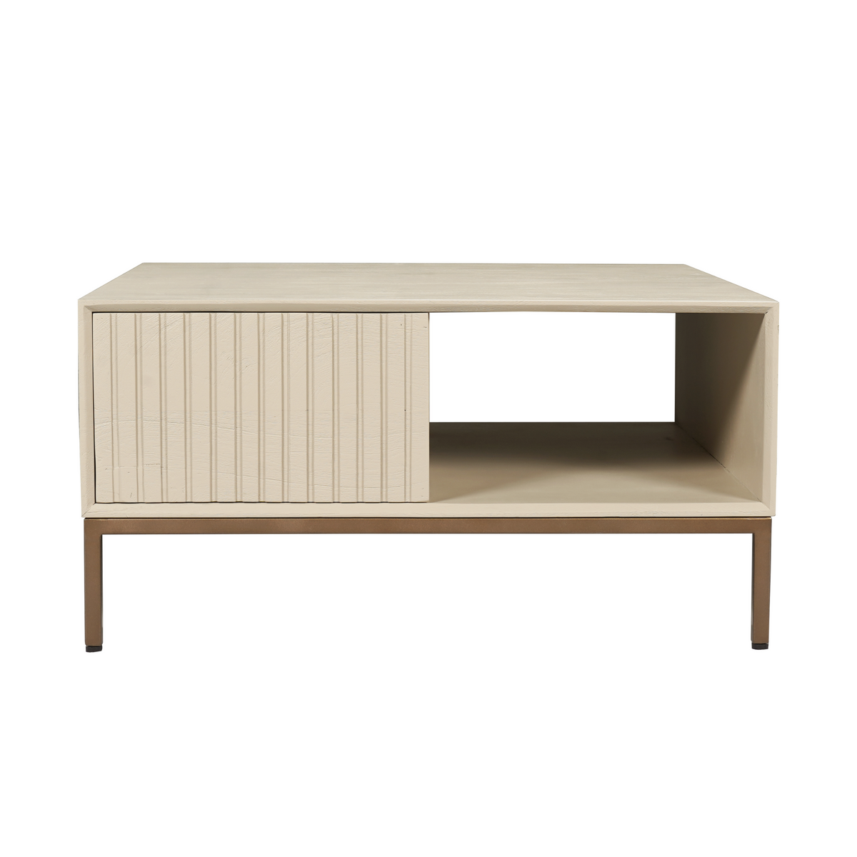 Couchtisch quadratisch Madison Sand Mangoholz 80 cm
