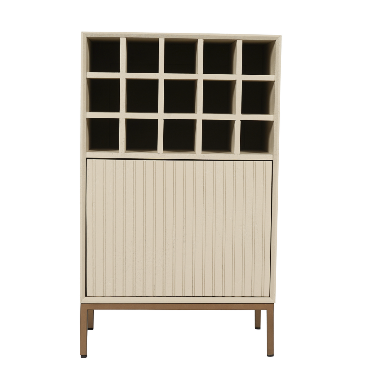Weinschrank Madison Sand Mangoholz 55 cm