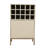 Weinschrank Madison Sand Mangoholz 55 cm