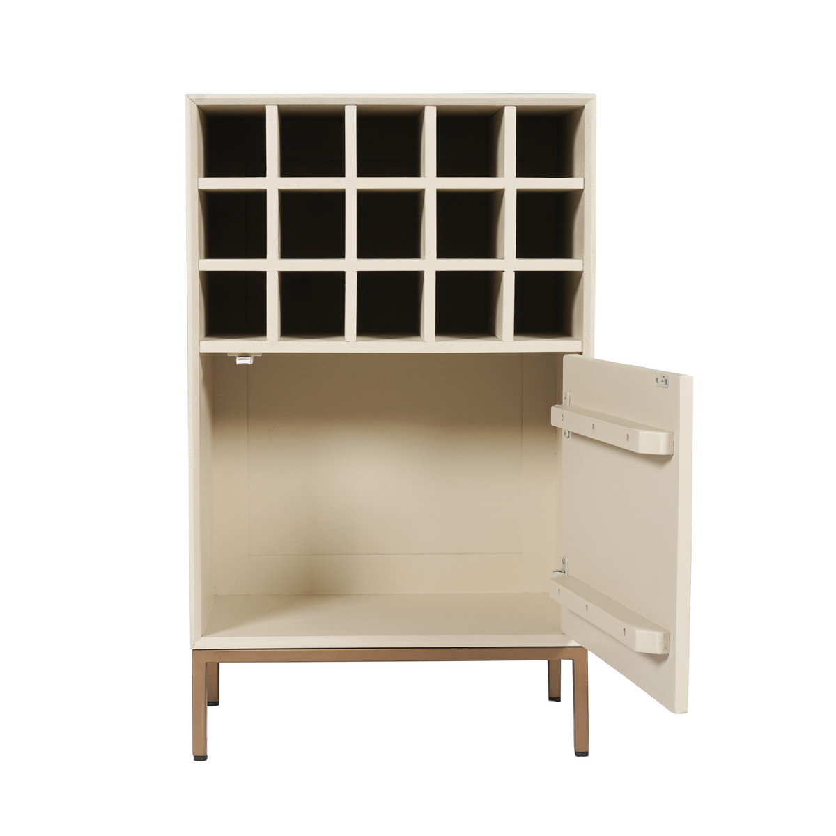 Weinschrank Madison Sand Mangoholz 55 cm