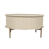 Couchtisch rund Madison Sand Mangoholz 80 cm