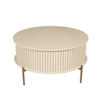 Couchtisch rund Madison Sand Mangoholz 80 cm