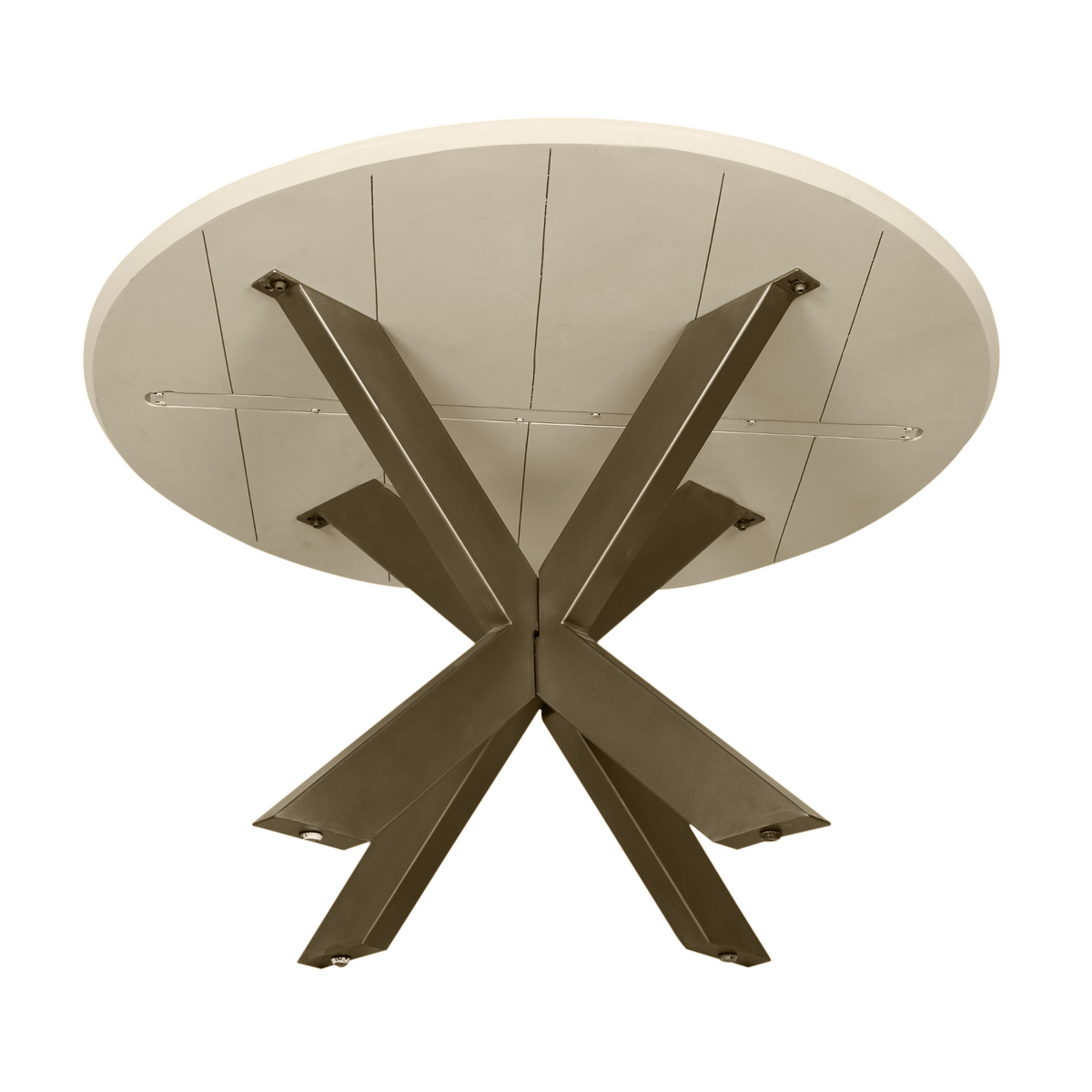 Esstisch rund Madison Sand Mangoholz 130 cm