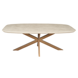 Esstisch dänisch oval Madison Sand Mangoholz in 3 Größen