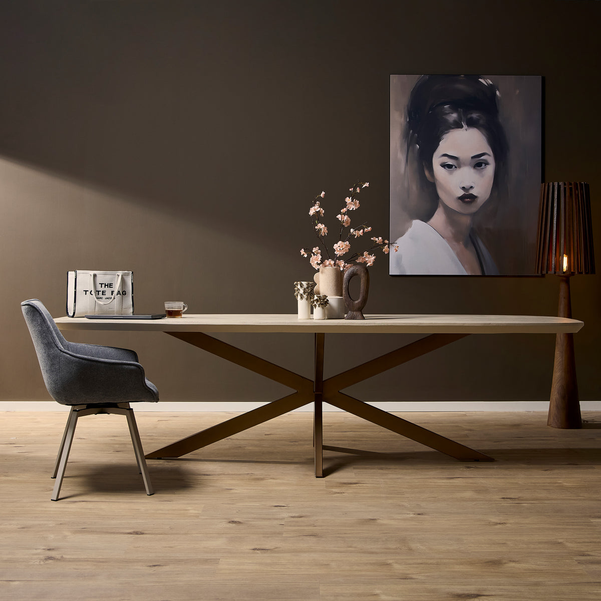 Esstisch dänisch oval Madison Sand Mangoholz in 3 Größen