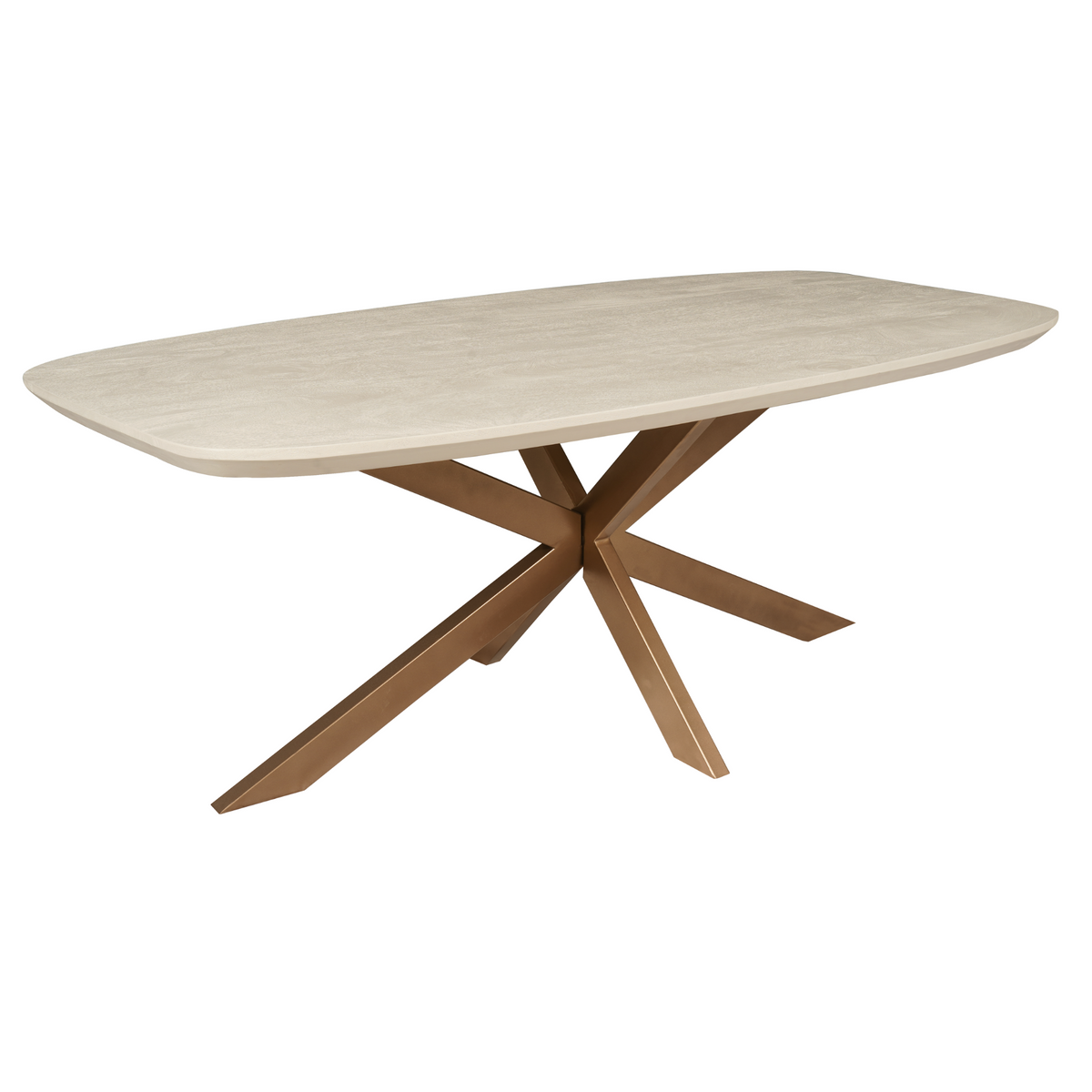 Esstisch dänisch oval Madison Sand Mangoholz in 3 Größen