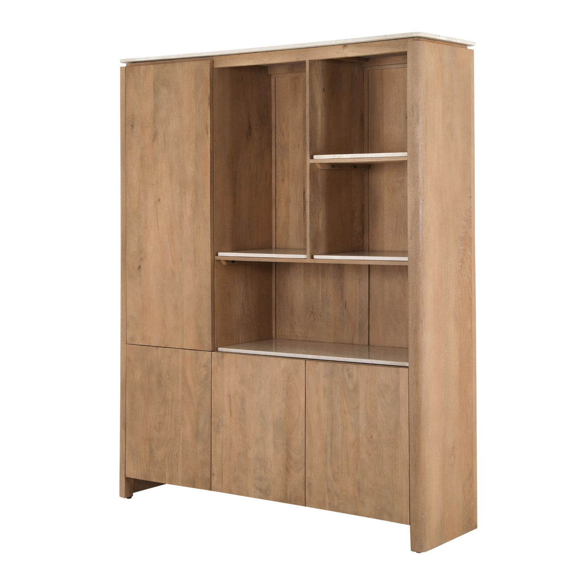 Einlegeboden Regal XL Dallas Beige Marmor Set mit 4