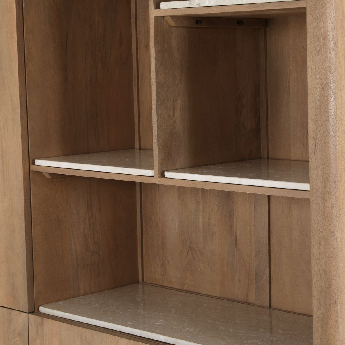 Einlegeboden Regal XL Dallas Beige Marmor Set mit 4