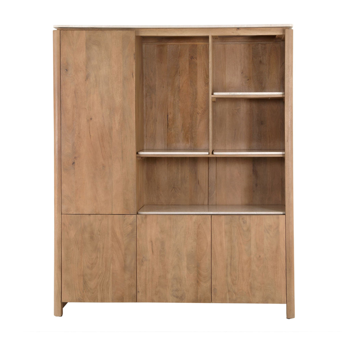 Einlegeboden Regal XL Dallas Beige Marmor Set mit 4