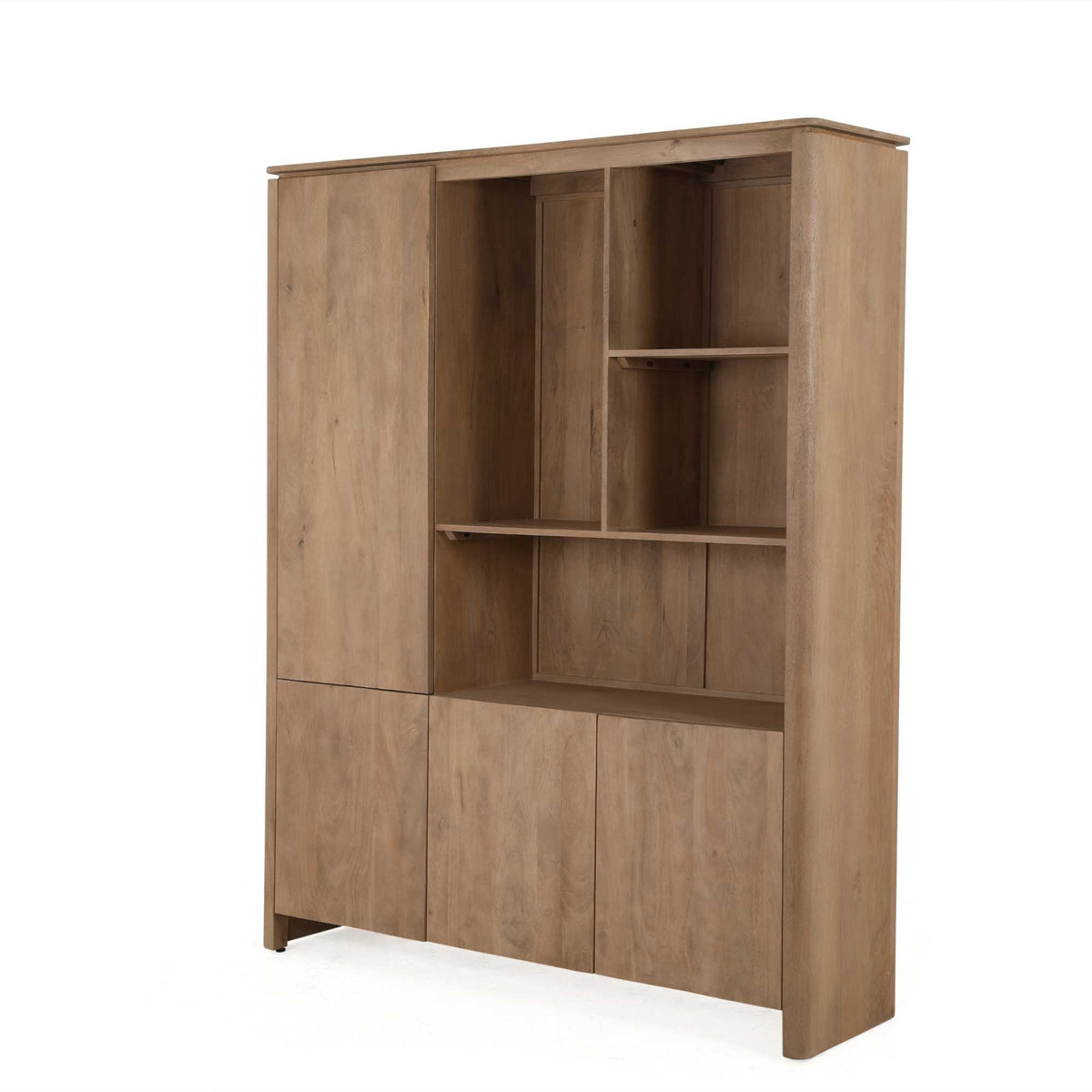 Regal XL Dallas Natur Mangoholz 160 cm