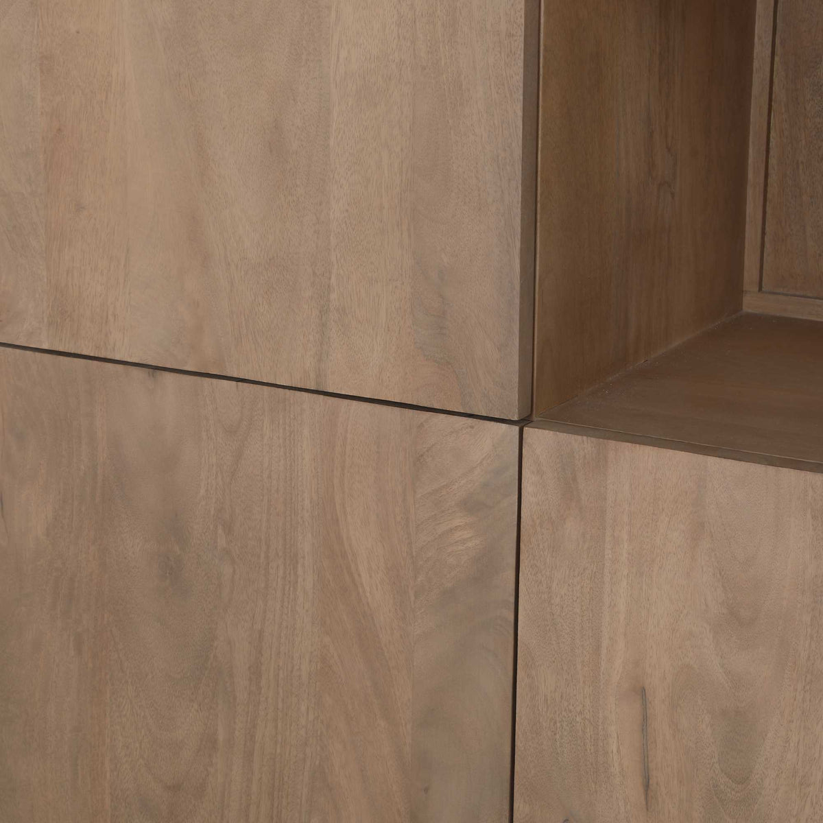 Regal XL Dallas Natur Mangoholz 160 cm