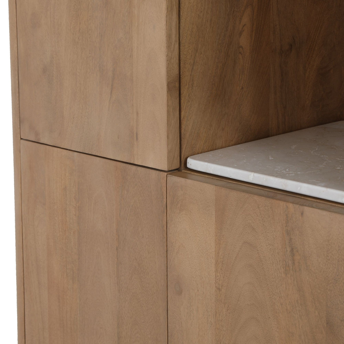Einlegeboden Regal Dallas Beige Marmor Set mit 2