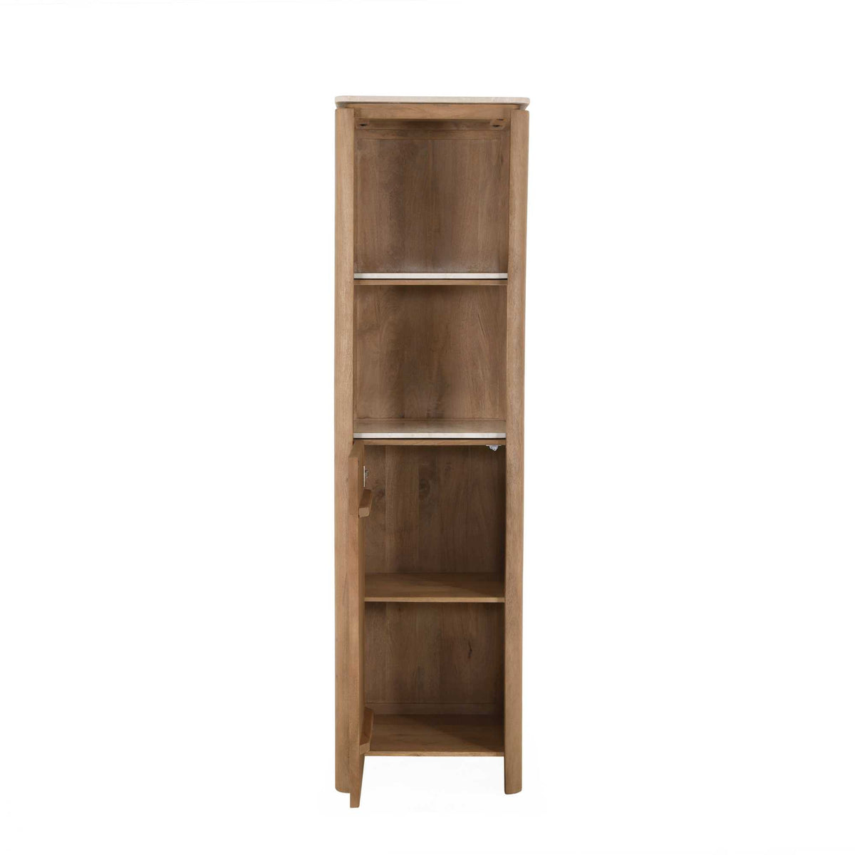 Einlegeboden Bücherregal Dallas Beige Marmor Set mit 2