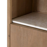 Einlegeboden Bücherregal Dallas Beige Marmor Set mit 2