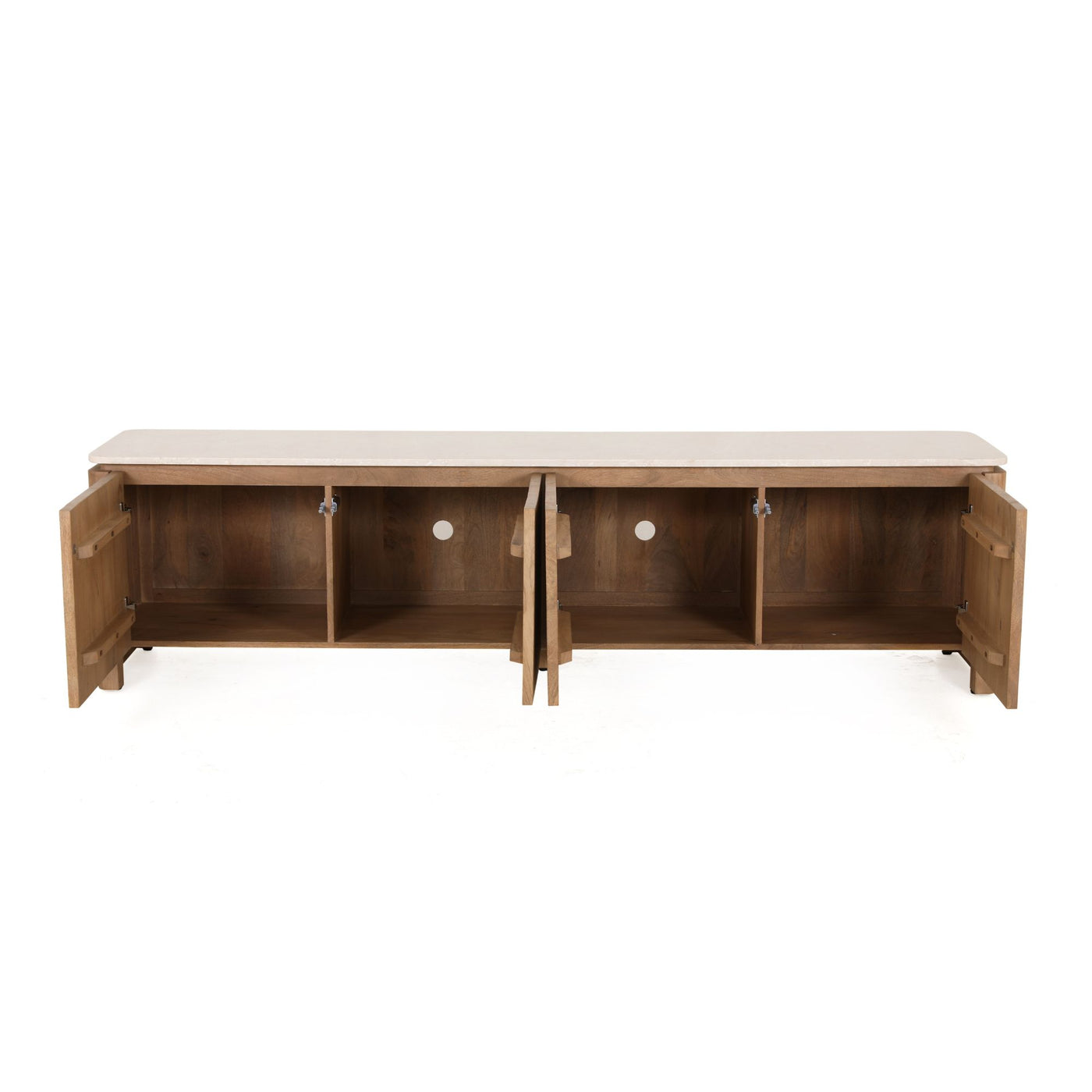 TV-Lowboard Dallas Mangoholz massiv, in 2 Farben, 210 cm