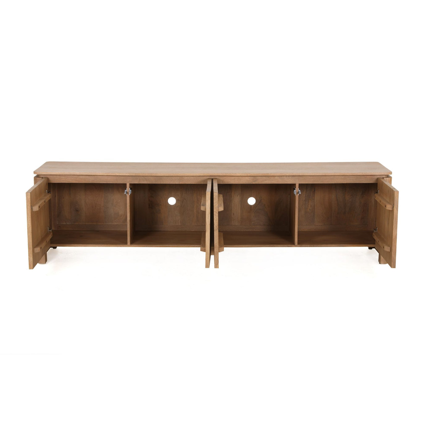 TV-Lowboard Dallas Mangoholz massiv, in 2 Farben, 210 cm