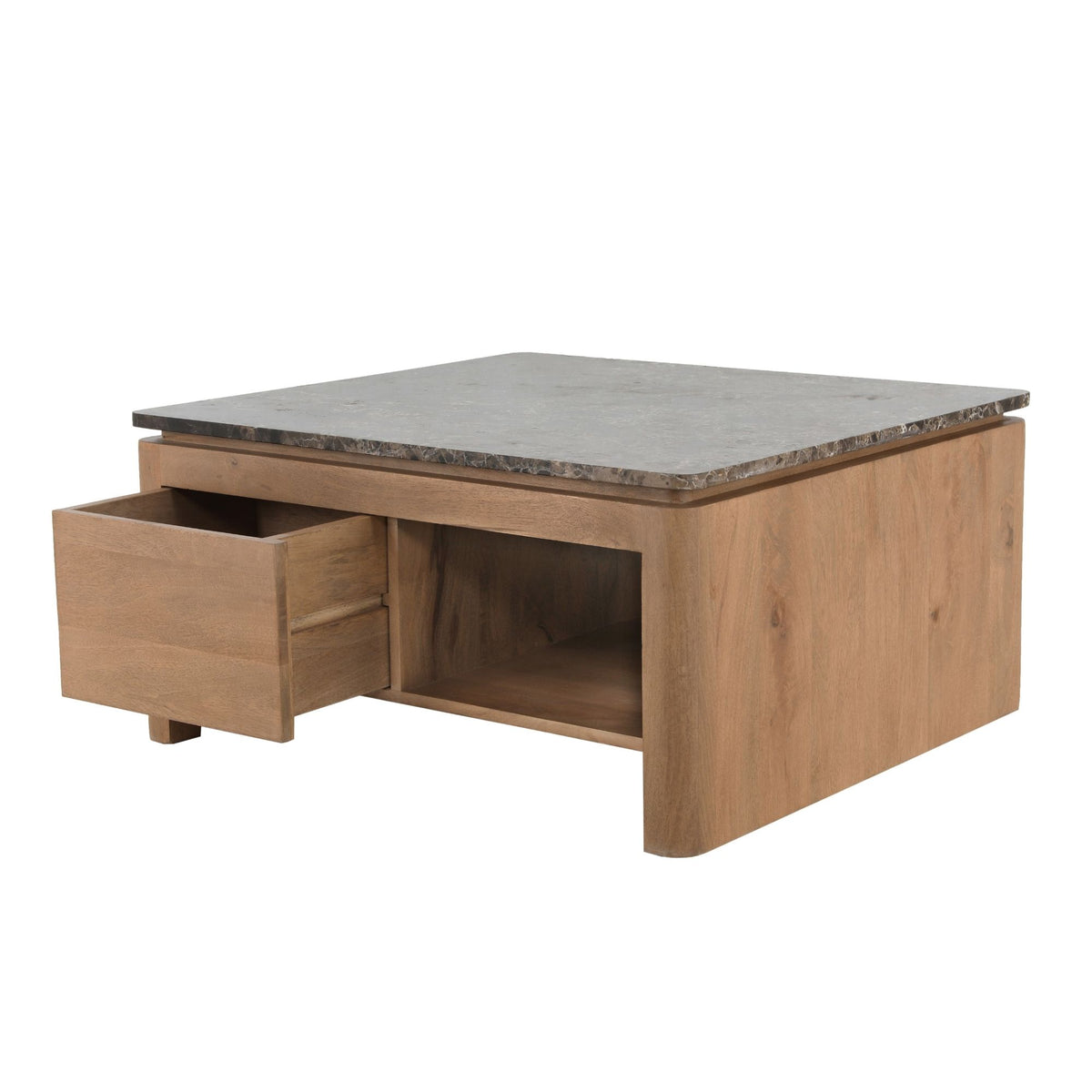 Aufsatzplatte Couchtisch Dallas Braun Marmor