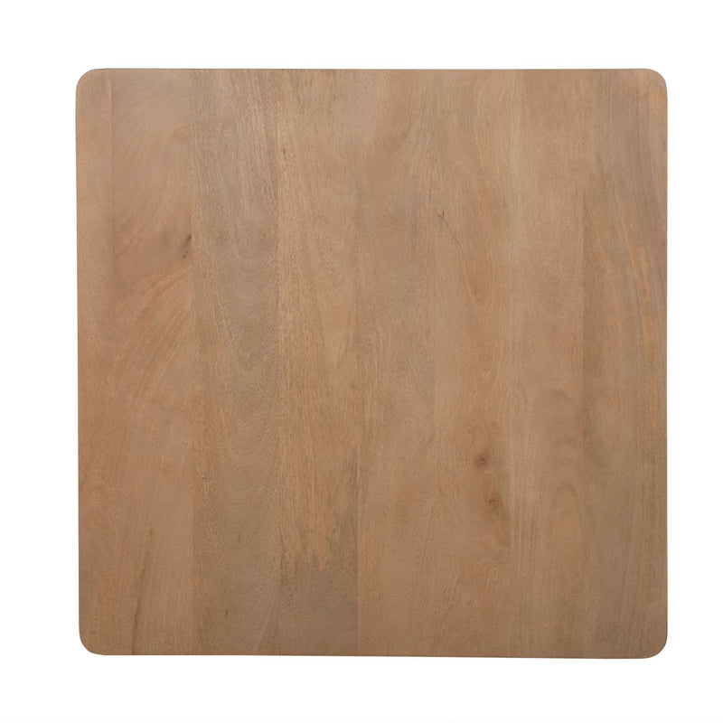 Couchtisch quadratisch Dallas Natur Mangoholz 80 cm