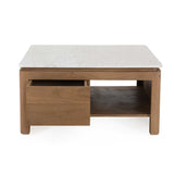 Couchtisch quadratisch Dallas Natur Mangoholz 80 cm